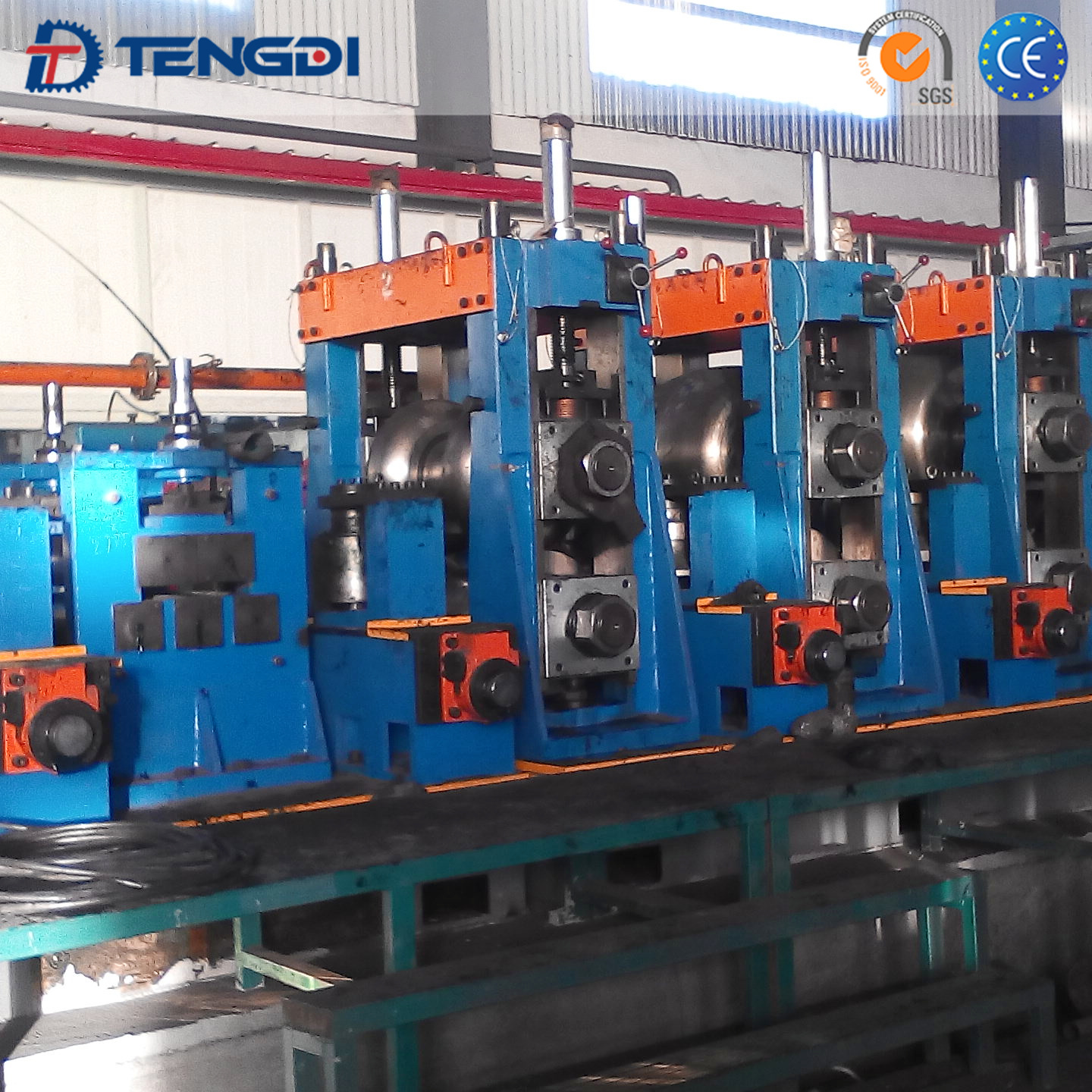 HG219 High Frequency Welding ERW Steel Tube Mill / Erw Tube Mill